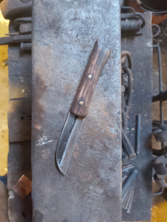 Small Hand-Forged Wooden Handle Knife