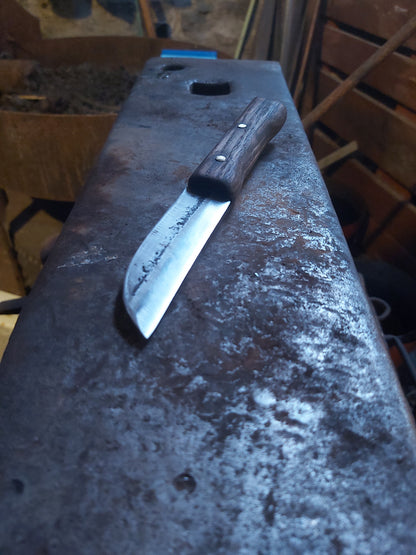 Small Hand-Forged Wooden Handle Knife