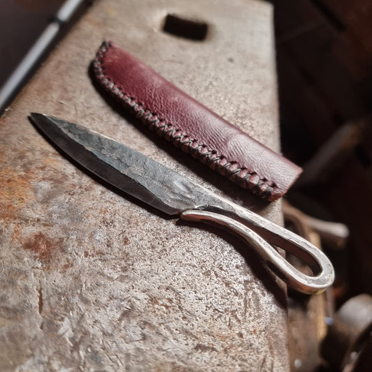 Small Hand-Forged Loop Handle Knife