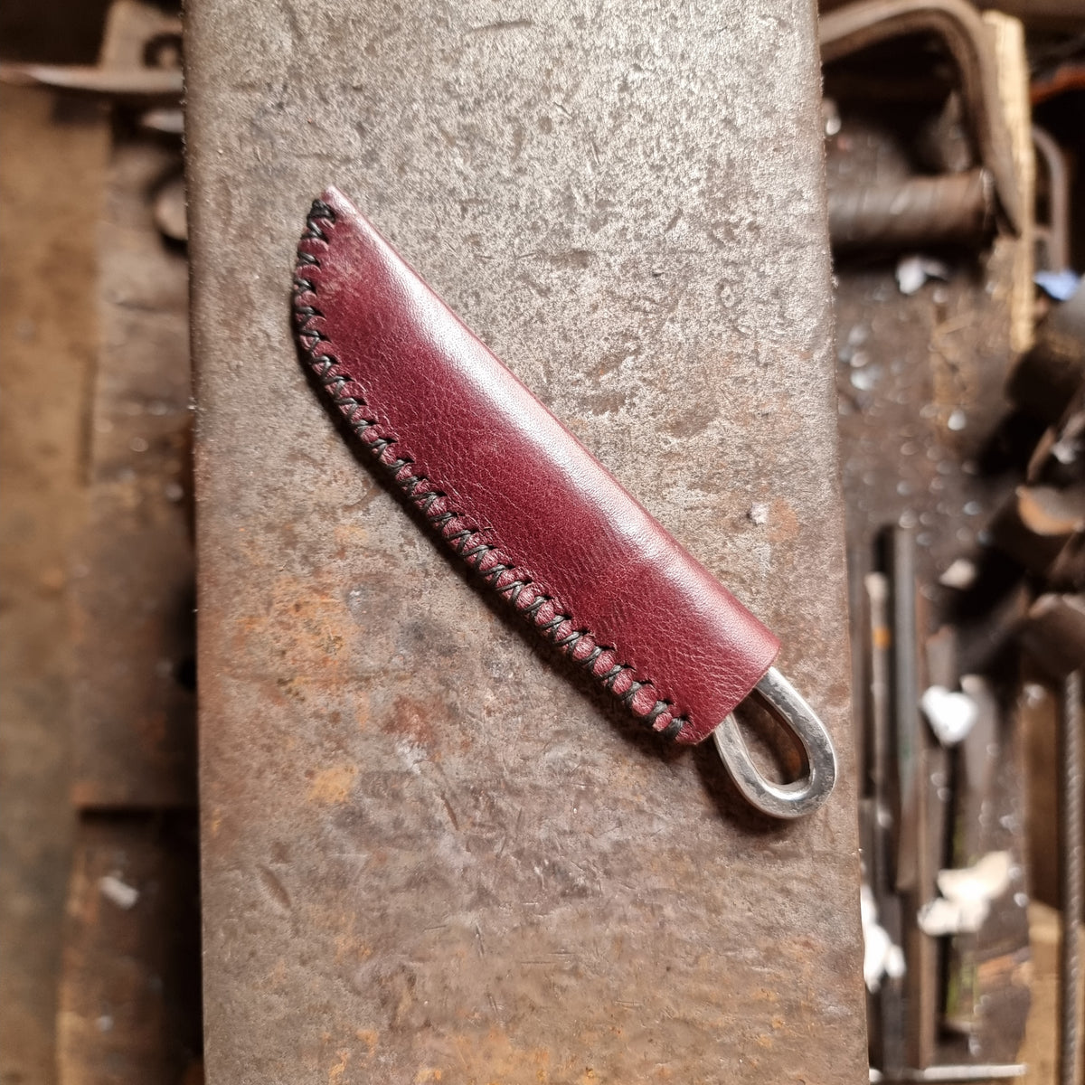 Small Hand-Forged Loop Handle Knife