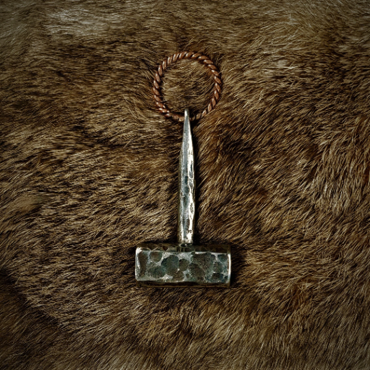 Hand-Forged Steel Thor's Hammer Pendant